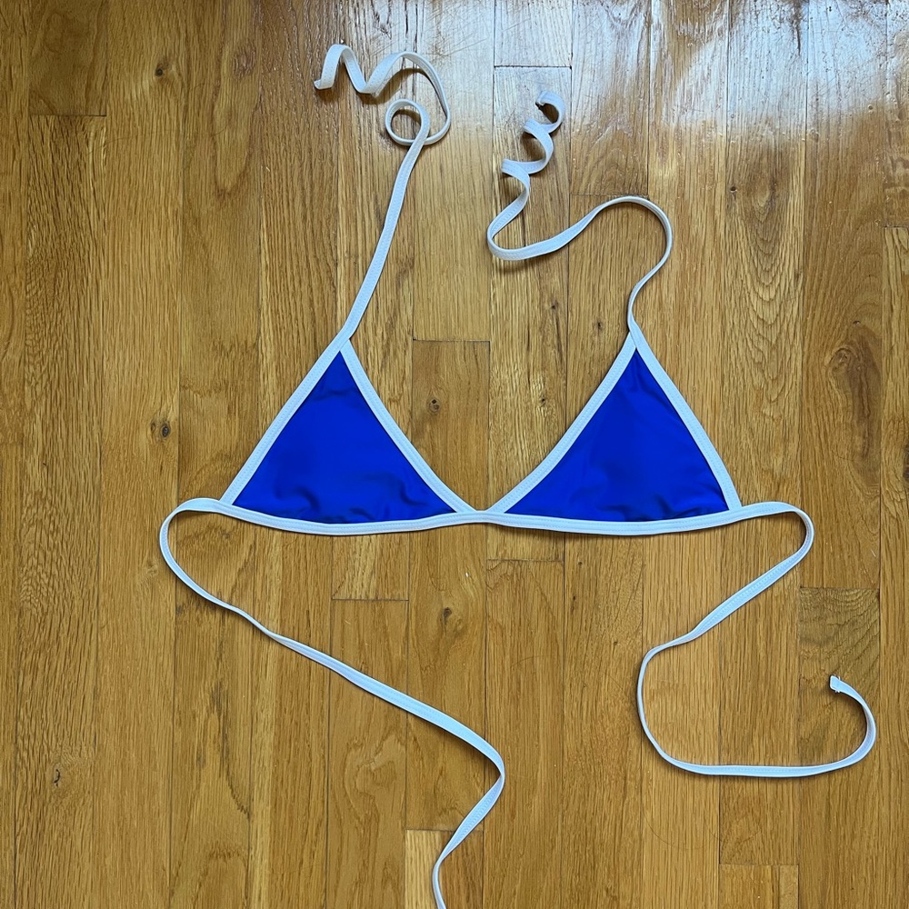Romwe Blue String Bikini
